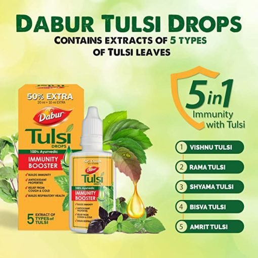 Капли Тулси (Базилика) Дабур - Dabur Tulsi Drops