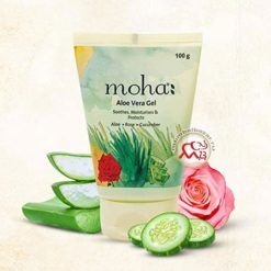 Натуральный гель Алоэ вера с Розой и Огурцом, Моха | Aloe Vera Gel with Rose & Cucumber