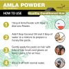 100% натуральный органический порошок индийского крыжовника Амла для роста волос | 100% Natural Organic Amla Indian Gooseberry Powder For Hair Growth