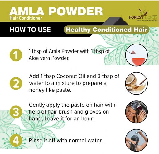 100% натуральный органический порошок индийского крыжовника Амла для роста волос | 100% Natural Organic Amla Indian Gooseberry Powder For Hair Growth