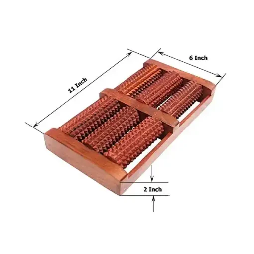 Деревянный роликовый массажер для ног - массажный инструмент для точечного массажа и снятия стресса, улучшающий кровообращение